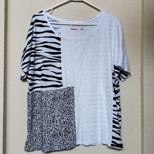 Zenergy by Chico's S/S Top.  Size 2 (12)